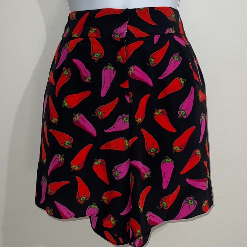 Kate Spade Hot Pepper Fluid Silk Shorts NWT